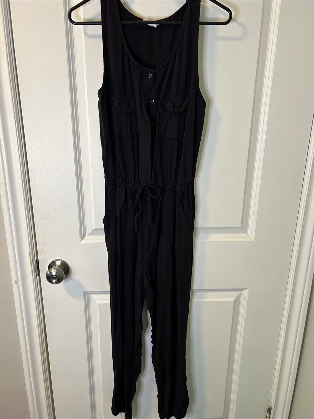 94. Streetwear Society Black Sleeveless Utility Jumpsuit
